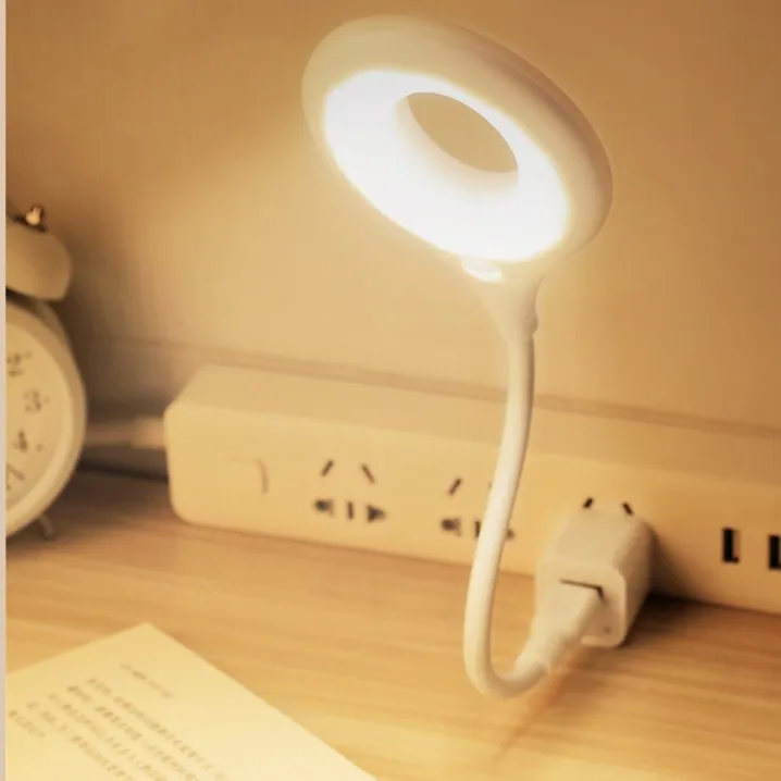 秒杀人工智能控制语音灯声控感应灯LED灯睡眠床护眼台灯USB小夜灯
