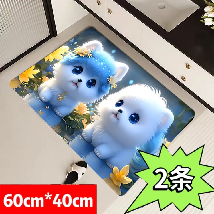 浴室吸水脚垫防滑垫卧室地垫卫生间地垫吸水防滑垫厨房吸水垫地毯