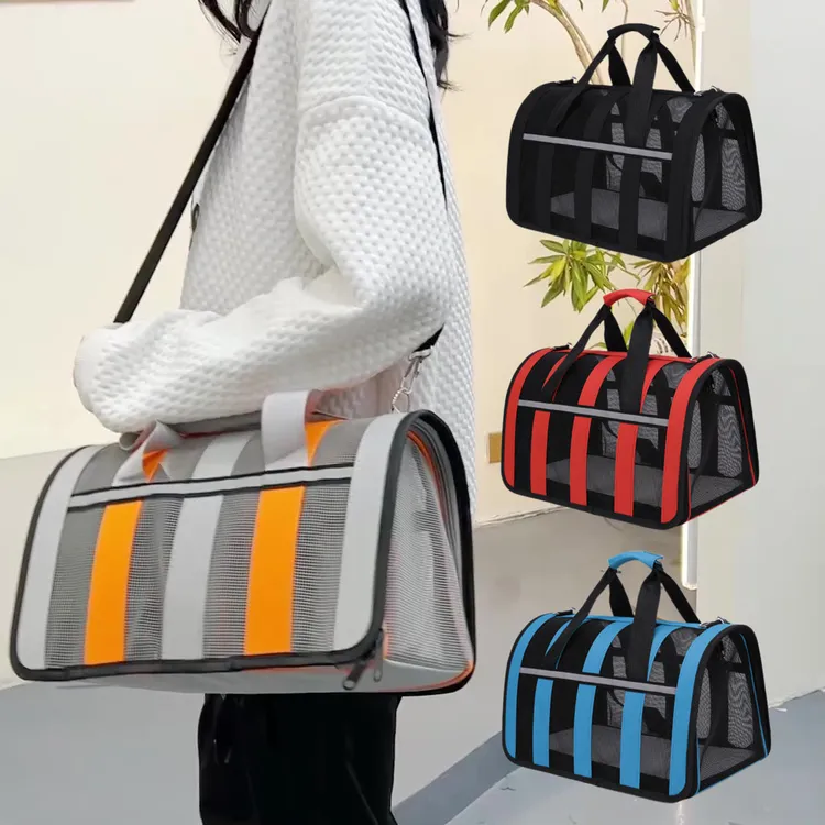 猫包大容量斜挎外出宠物透气便携狗狗背包手提可折叠单肩狗包