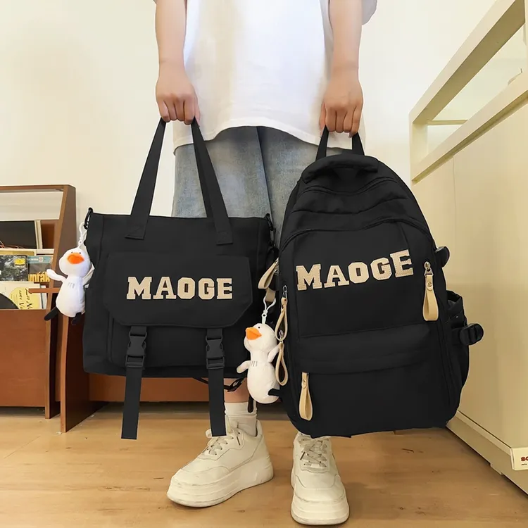 芭特莉书包 时尚潮流ins风双肩包大学生初中生高中生学生书包背包