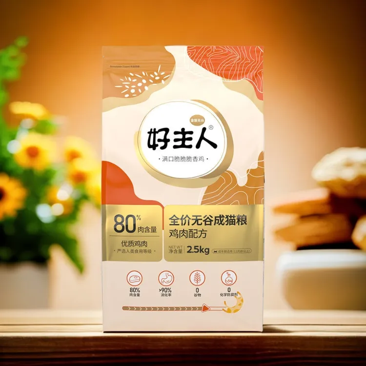 好主人营养金装无谷成营养鸡肉配方粮亮泽被毛去除毛球严选成年期