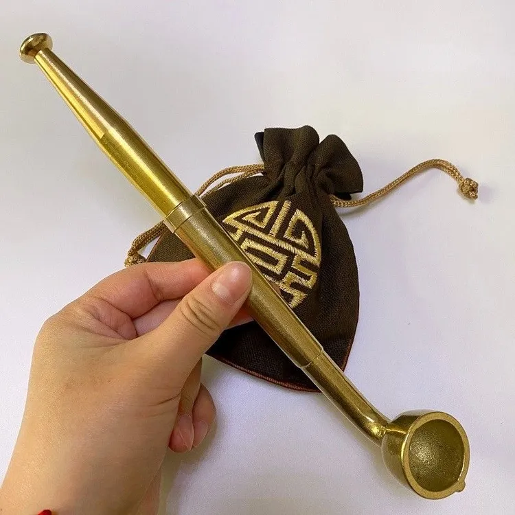 黄铜烟斗纯铜老式长脖子烟锅头烟嘴分体式可以拆卸掌中宝旱烟袋