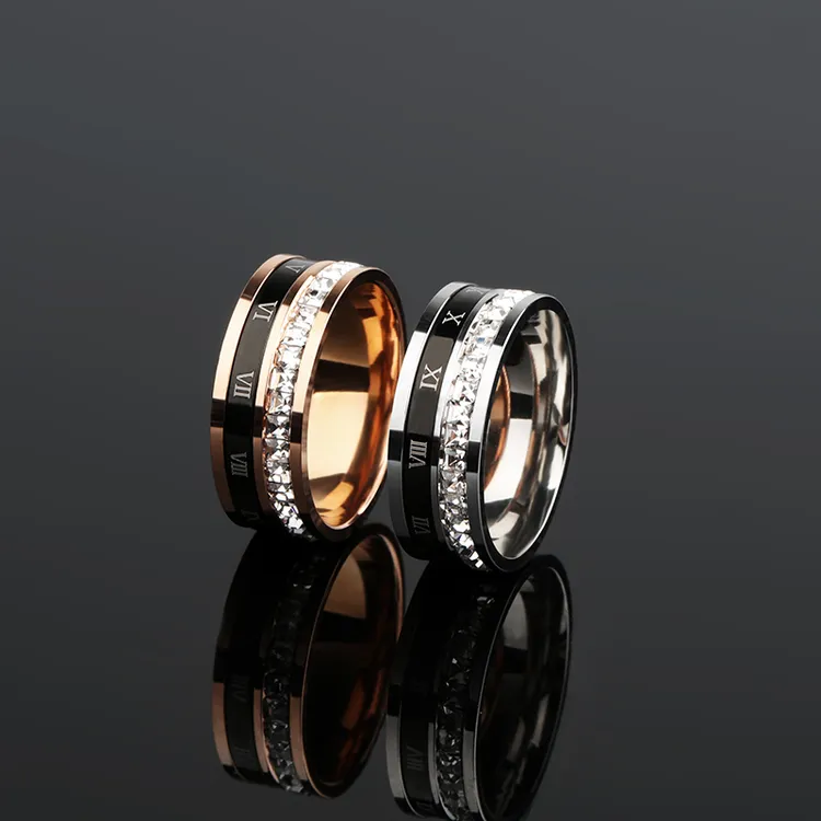 钛钢戒指 网红ins满天星戒指男士男戒尾戒指环情侣对戒男生排戒