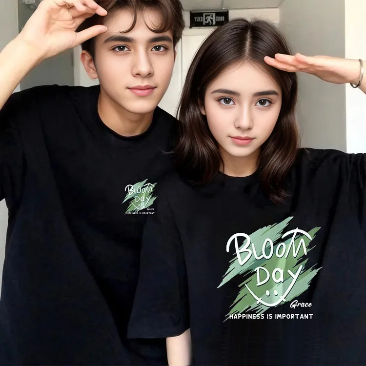 APNZ户外曼波纯棉ins短袖t恤男夏天宽松百搭全棉体恤衫绿休闲夏季