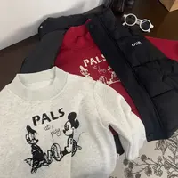 【加绒卫衣】WD218儿童春秋男女童加绒套头卫衣印花洋气百搭加厚