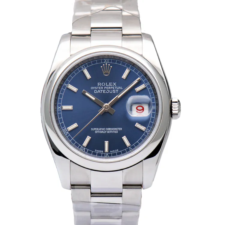 99新 Rolex/劳力士 日志型116200蓝条精钢36表径自动机械男表单表