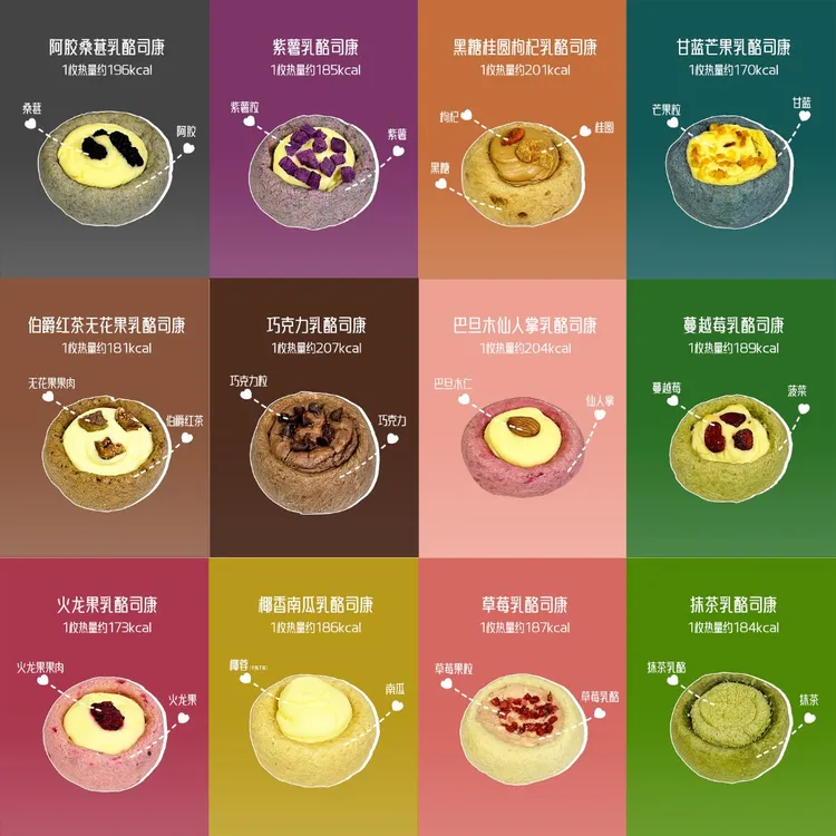 全麦乳酪司康手工制作糕点烘焙糕点礼盒舌尖上的抖音多种口味好吃