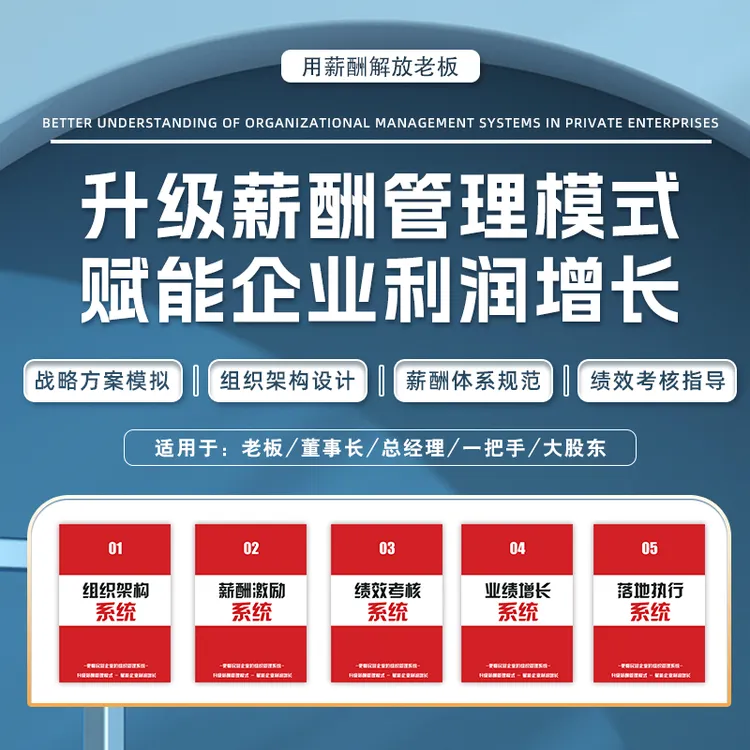 【2024款 薪酬本册】企业管理薪酬绩效五大系统落地本册（内修外练）