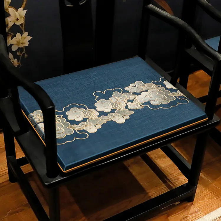 中式红木椅子坐垫防滑圈椅餐椅太师椅茶椅垫实木家具座椅垫子定制