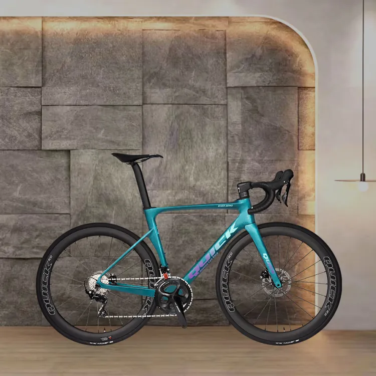 【清仓款】QUICK 快客 RIMEAERO碳纤维公路车105大套 一体碳把 整车