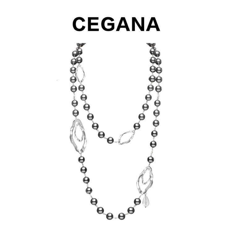 【洋洋专属】 CEGANA【水之影】小众高级感多种戴法毛衣链欧若风穿搭