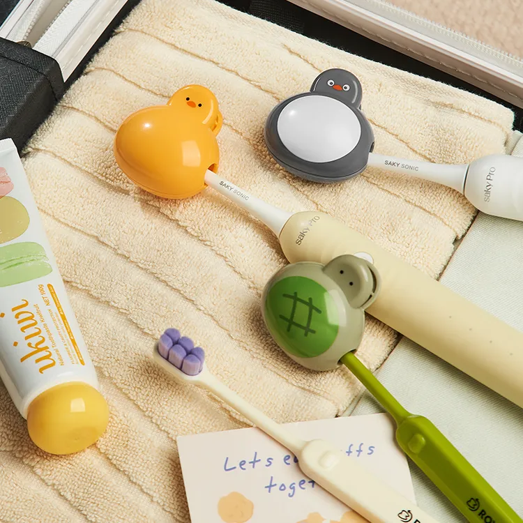 牙刷收纳夹家用便携旅行防尘保护帽收纳盒牙刷头保护夹套小巧便捷