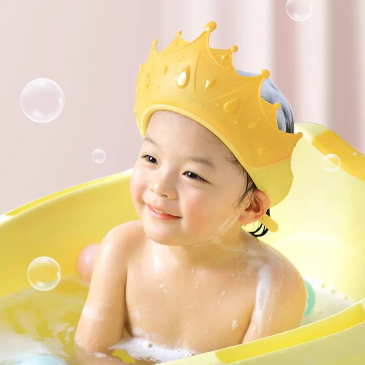 0-12岁宝宝洗头帽防水护耳洗头神器婴幼儿立体柔软儿童洗澡洗发帽
