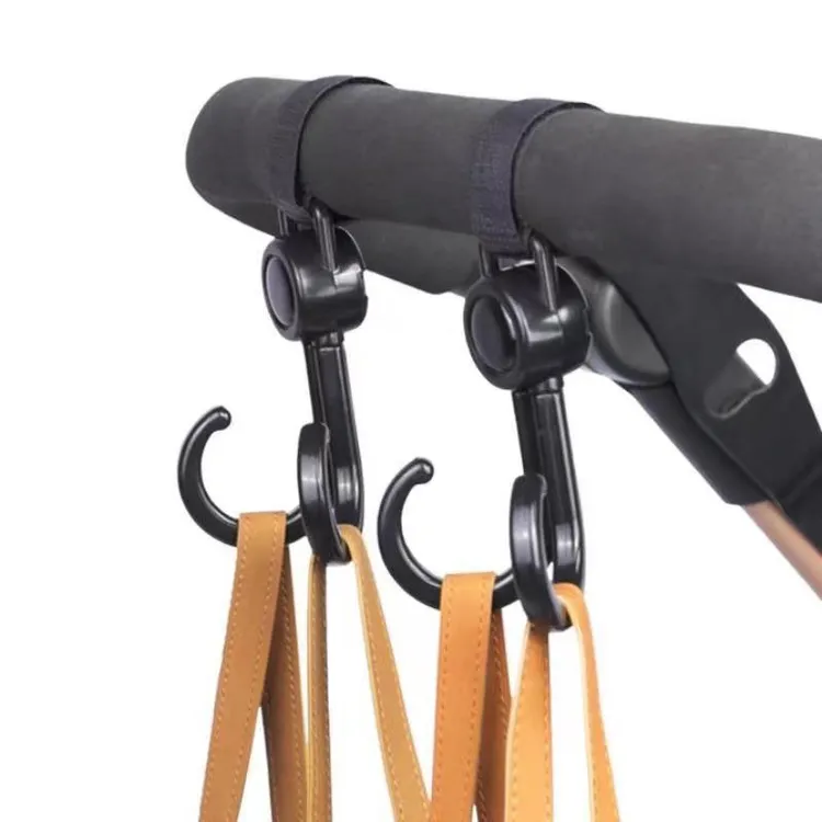 电动车万能挂钩前置通用电瓶车挂钩魔术贴挂勾婴儿推车双挂钩通用