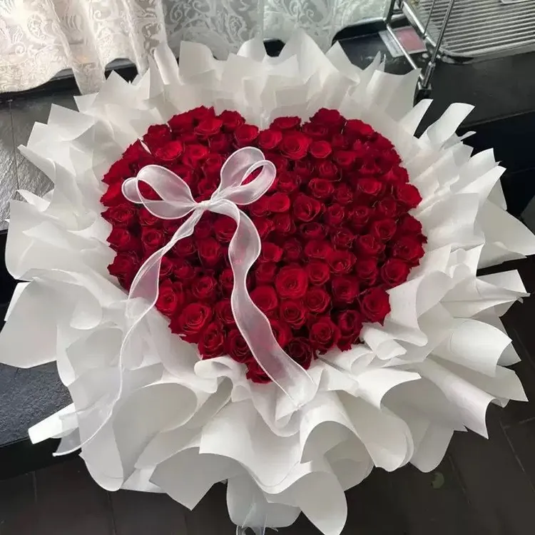 520情人节玫瑰花束红玫瑰鲜花生日表白同城配送女友鲜花花束老婆