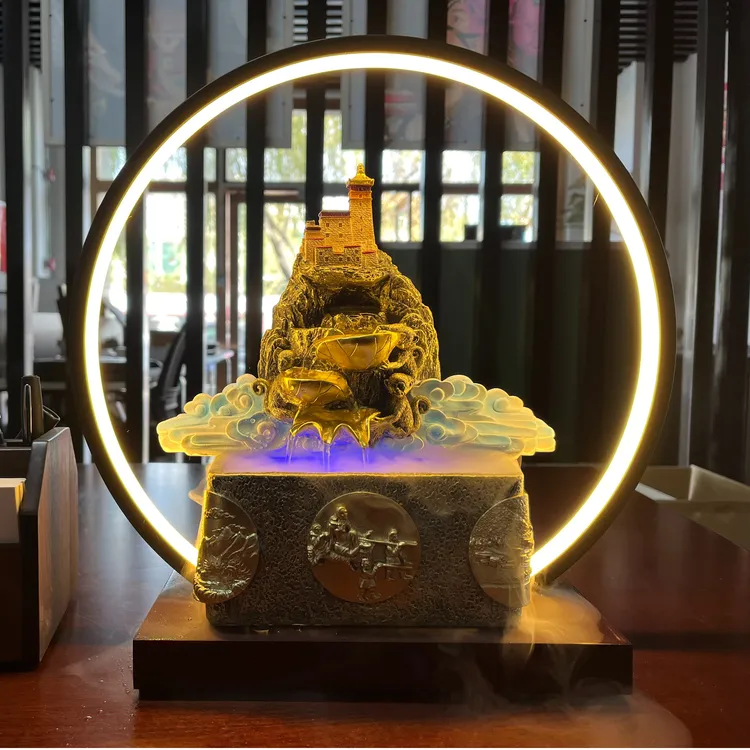 达娃卓玛琼结达娃卓玛、雍布拉康流水摆件、雍布拉康模型摆件
