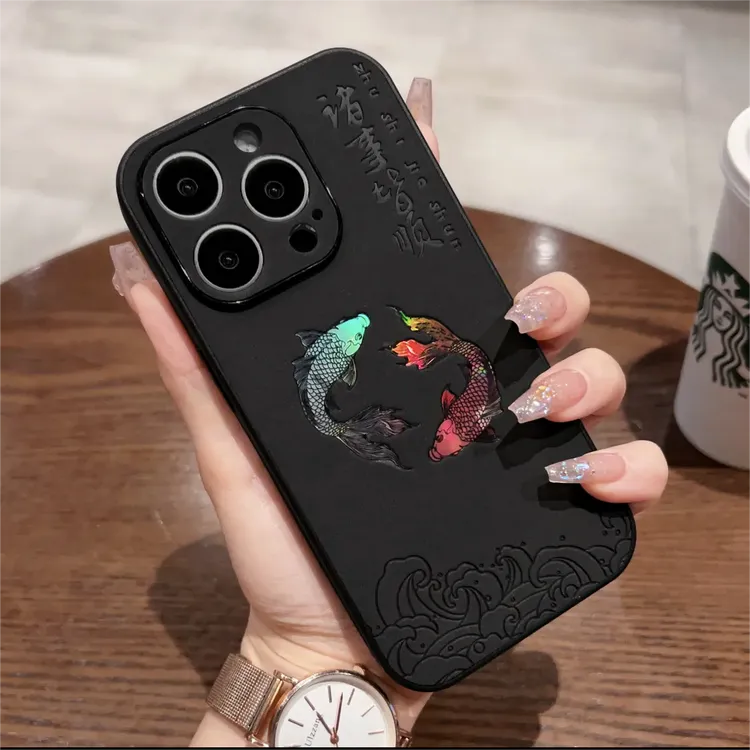 双鱼苹果16手机壳iPhone15promax创意镭射13适用14pro个性12防摔