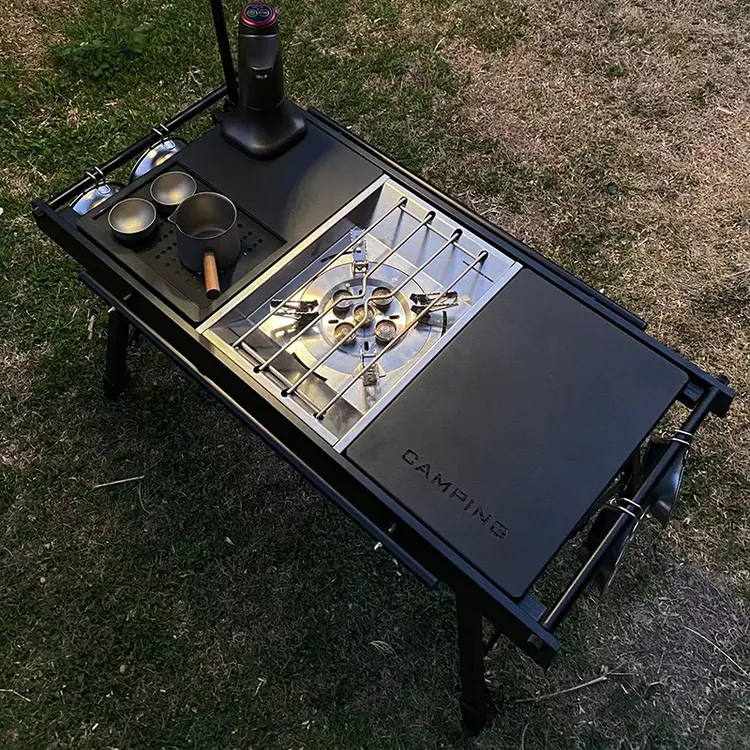 【野营进阶版套装】鹿犇自驾游户外露营野餐IGT便携折叠多功能桌子