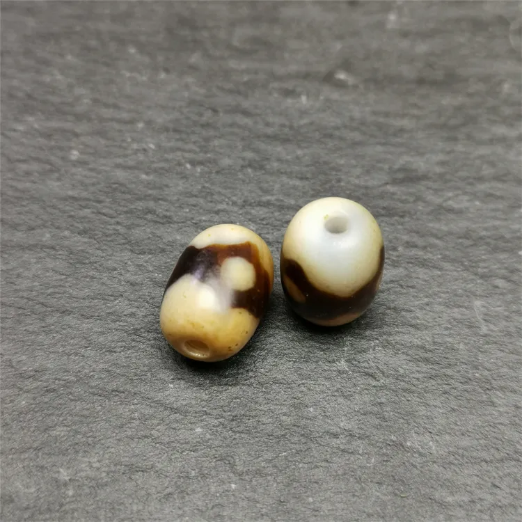 藏传T珠坛城10mm隔珠一对佛珠手串配饰凤眼菩提甘丹拉