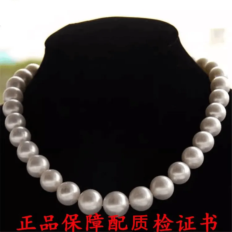 正品假一赔十天然淡水珍珠项链10-11mm强光送妈妈婆婆饰品礼物