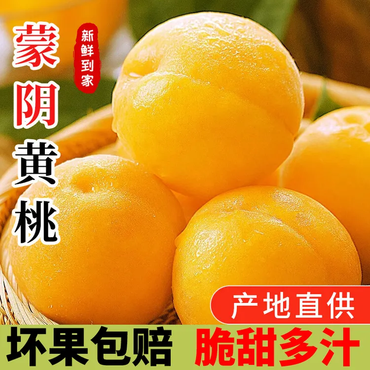 黄油桃香甜细嫩正宗山东蒙阴新鲜采摘清凉大果鲜嫩爆汁甜蜜爽口