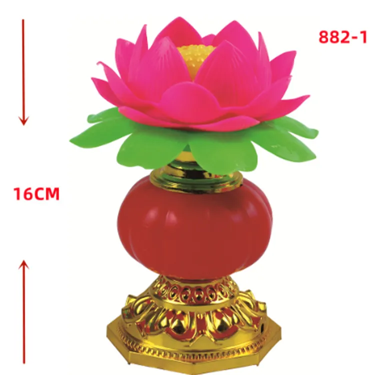 2025年新款电池莲花灯家用灯荷花灯