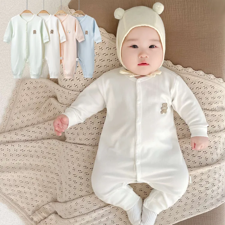 婴幼儿连体衣春秋季宝宝衣服新生儿棉质外出服爬服家居服长袖哈衣