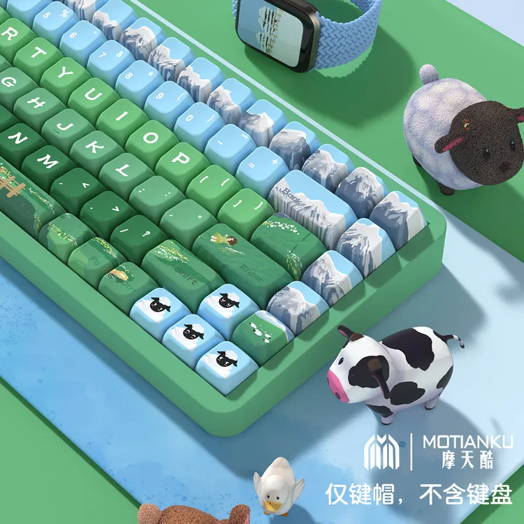 摩天酷 海蒂和爷爷 原创主题键帽MDA/原厂高度小清新键盘帽大全套