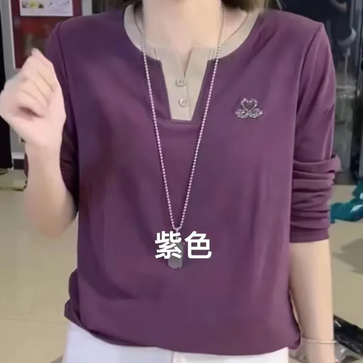 【新款福利】春秋时尚长袖【天鹅】显示打底衫气质女士百搭