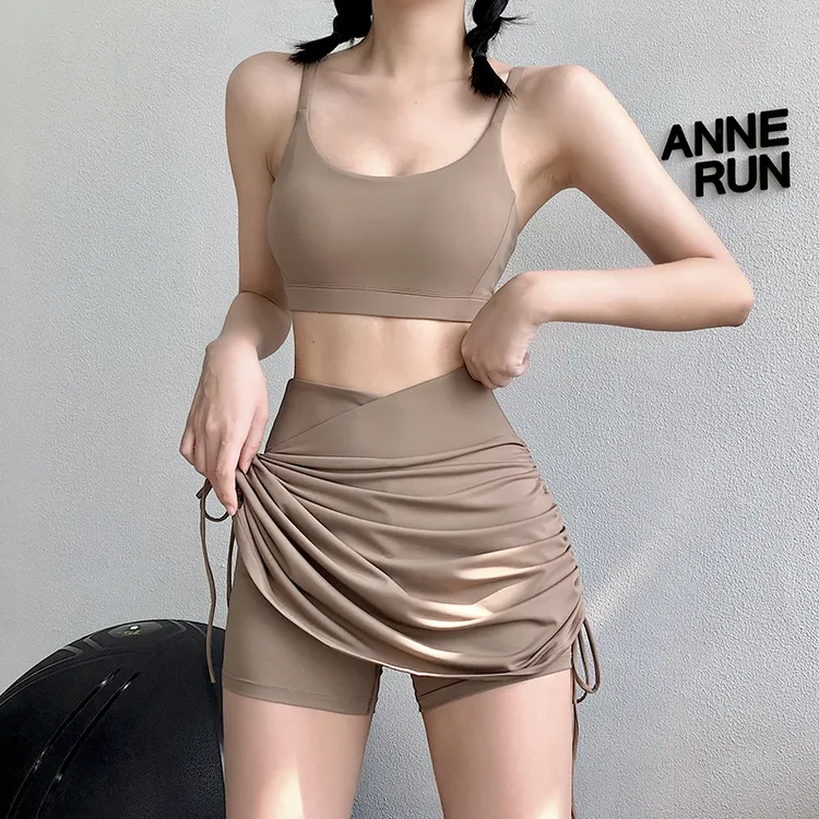 annerun瑜伽文胸内衣跑步健身服运动美背背心辣妹内搭性感吊带