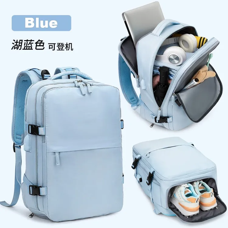 旅行背包女士双肩包2024新款短途轻便大容量旅游包书包女电脑包男