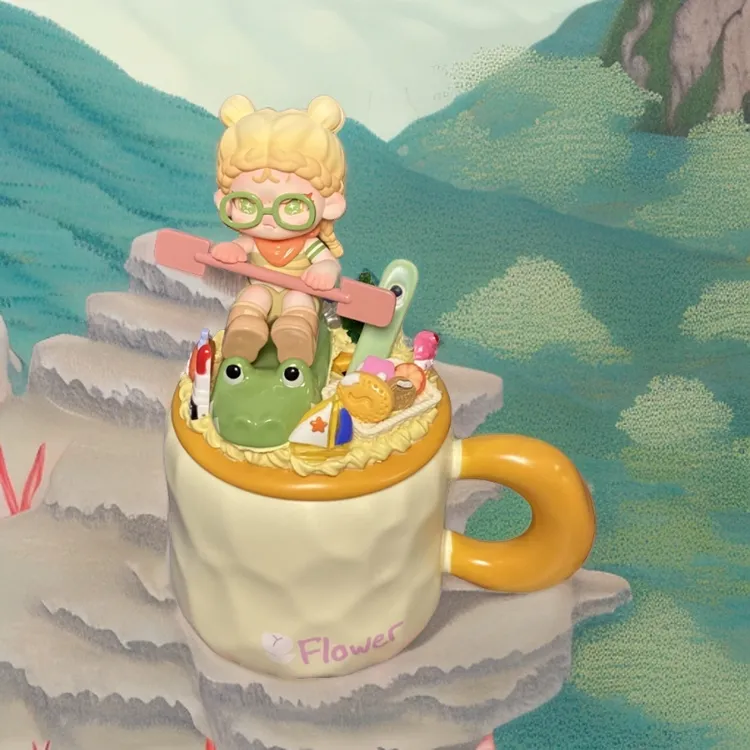创意手工DIY奶油胶潮玩杯子精品摆件少女心
