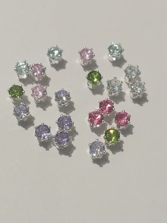 【厂家直销】3mm圆形爪锆彩色宝石爪锆网红爆款