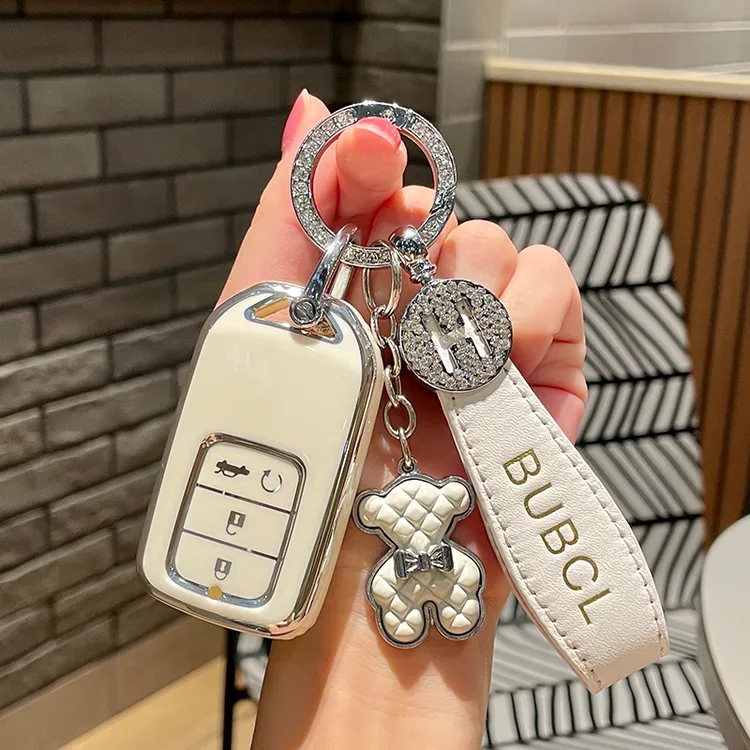 【4号】本田雅阁钥匙套CRV思域XRV凌派缤智杰德冠道皓影汽车女壳