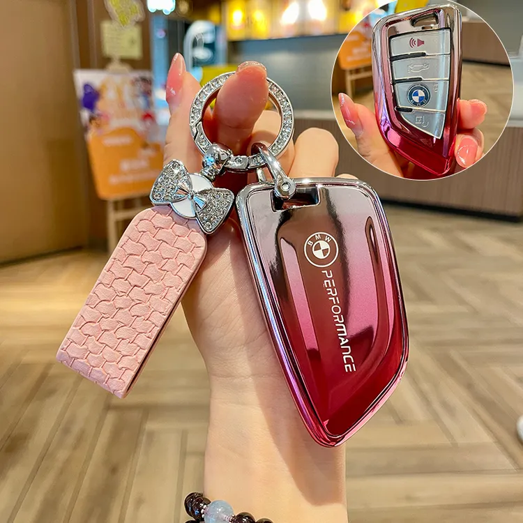 适用宝马钥匙套5系3系gt车x3壳325li扣ix3/x5三x2刀锋530五新款女