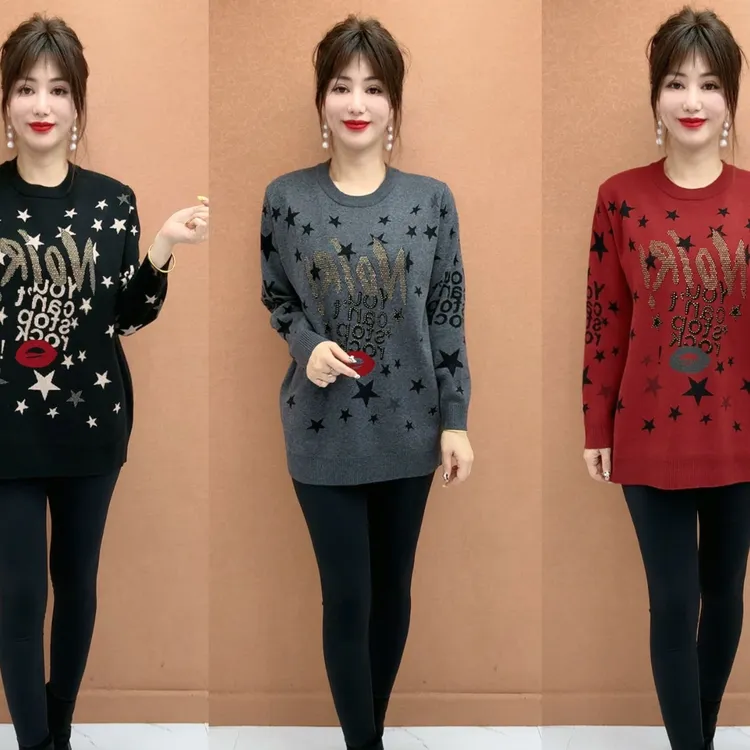 新款时尚针织休闲毛衣