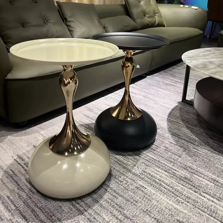 意式现代简约客厅小茶几可移动柜几角几床头柜边几设计师款小圆桌