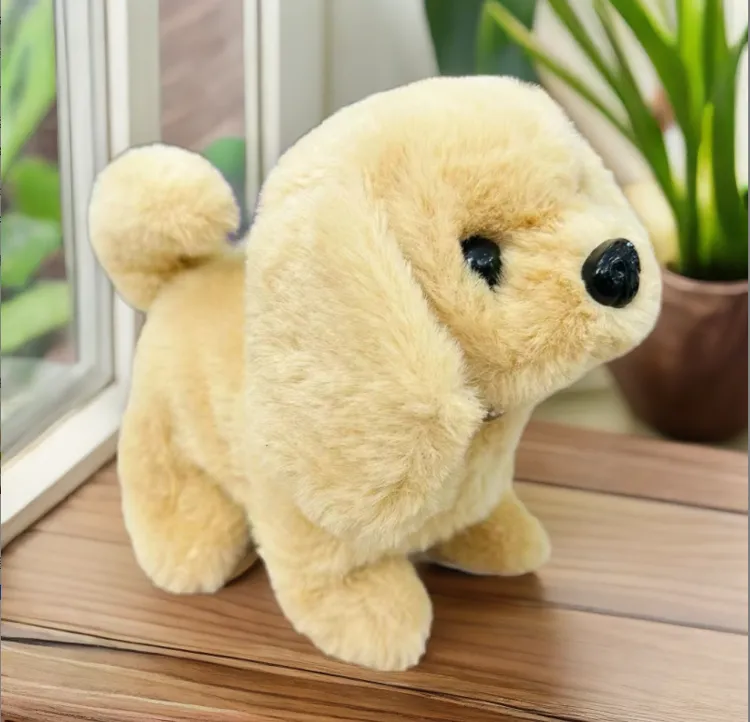 电动小狗毛绒玩具金毛仿真玩具狗宝宝亲子玩具可爱仿真动物机器狗