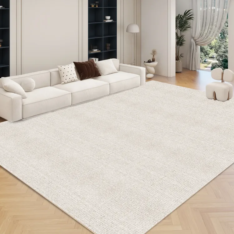 【浅浅】客厅地毯奶油风家用沙发垫卧室床边毯加厚加密暖色系简约