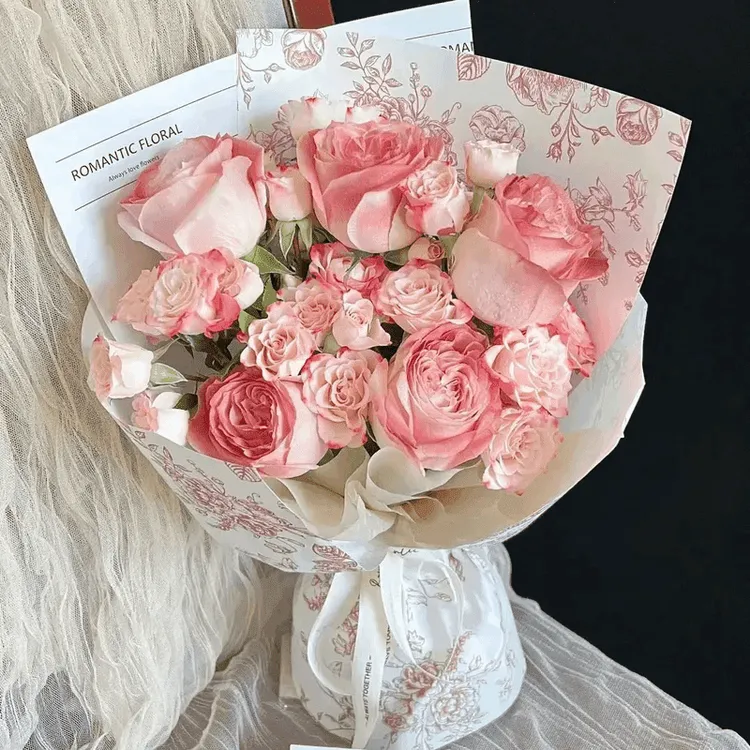 午后红茶玫瑰花束鲜花订购小时达的同城配送花店附近团购生日直送