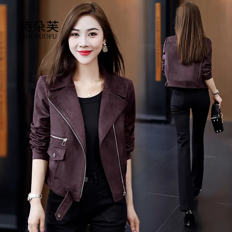 短款舒适外套女秋季新款时尚百搭气质显瘦高级感机车服夹克上衣