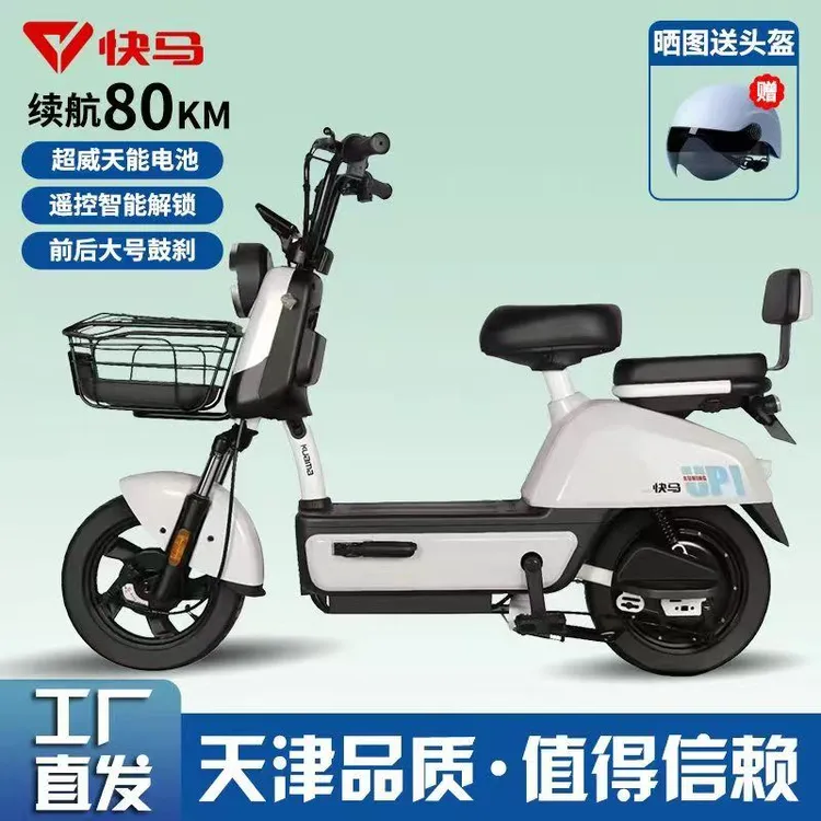 天津快马电动车国标电动自行车48V两轮车家用电动自行车新国标
