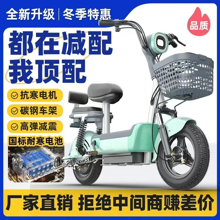 新国标电动车48V电动自行车成人大学生电瓶车锂电池代步车