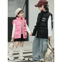 男女童秋冬2025新款棉背心加厚洋气外穿坎肩保暖超萌爆款宝宝马甲