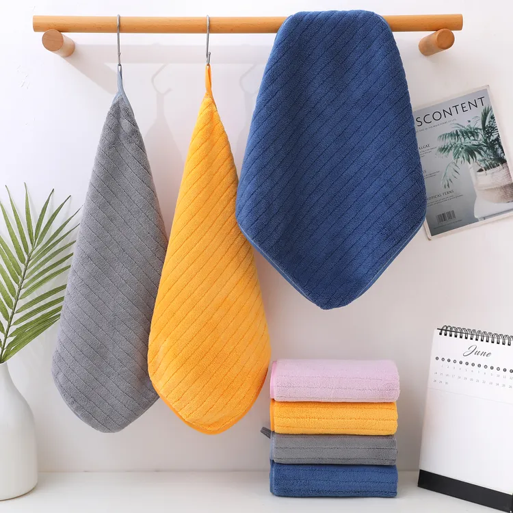 【5条装】珊瑚绒小方巾幼儿园婴儿洗脸口水巾亲肤毛巾男士手巾