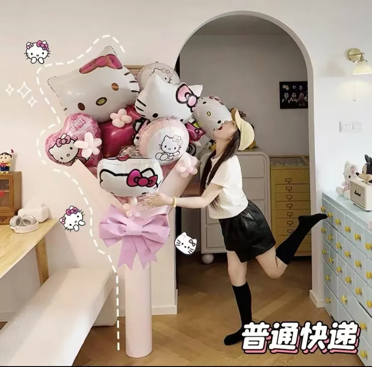 【送花球】helloKitt材料包凯蒂猫创意花束装饰生日礼物闺蜜