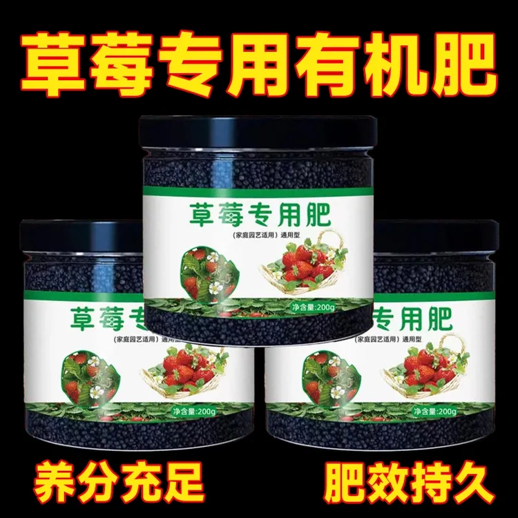 草莓专用肥盆栽颗粒缓释营养肥料蔬菜益生菌坐果期有机复合肥蓝莓