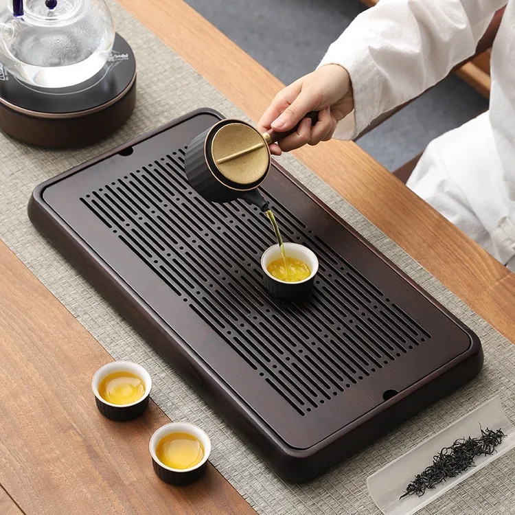茶盘小茶台实木竹家用干泡托盘2025新款户外茶具桌面沥水储水茶海