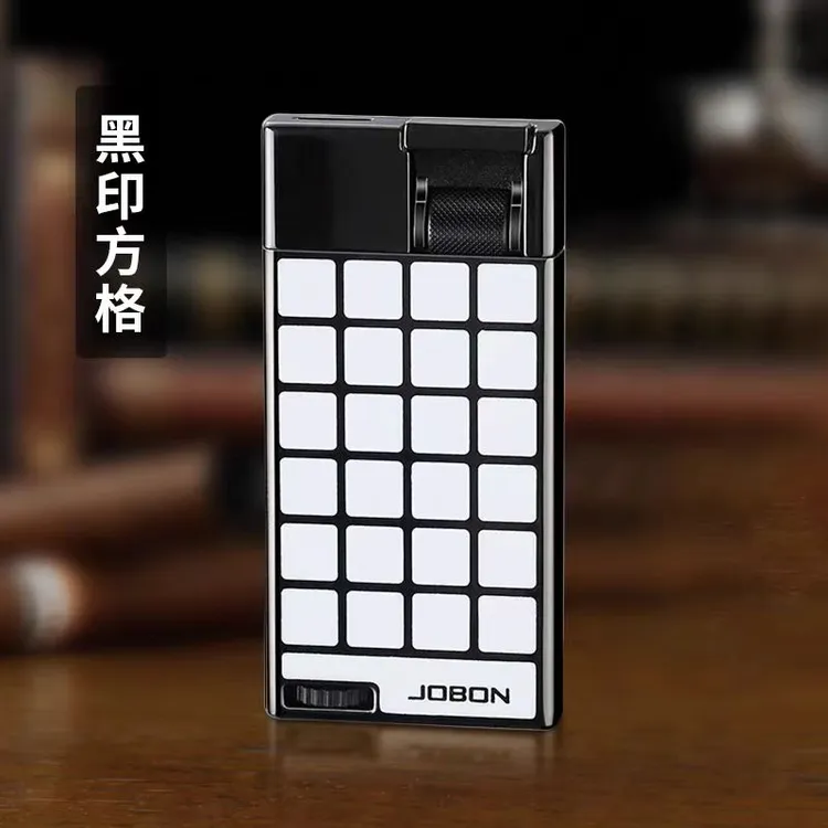 纤薄便携蓝火焰直冲气体打火机可视气仓