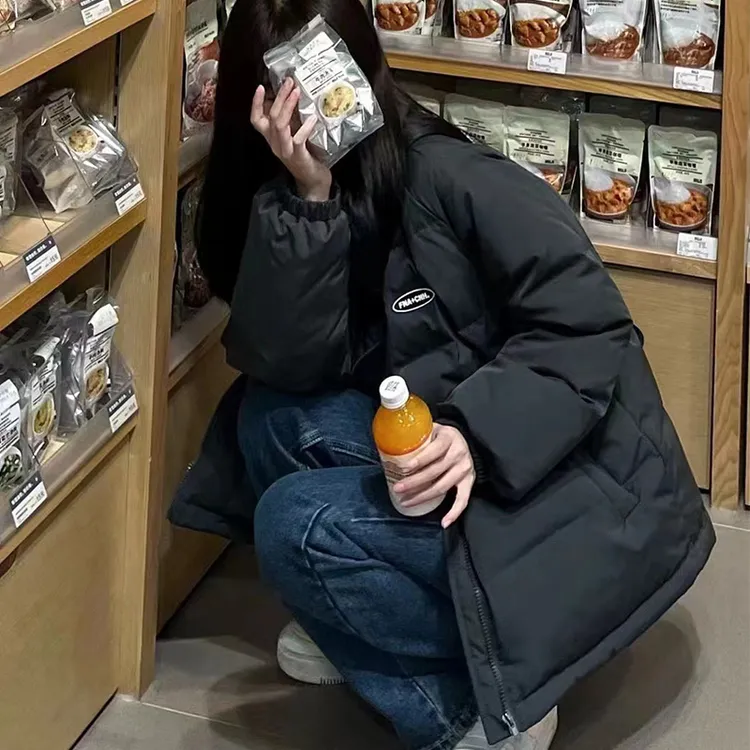 短款棉服女冬季爆款外套学生款加厚保暖棉袄夹棉小个子立领面包服